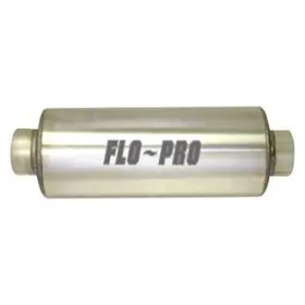 6196 Flo-pro Aluminized Steel Round Silver Exhaust Muffler