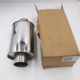Fh304300-j30 Floshine 3 Inch In/out Stainless Steel Straight Resonator 13.8 Oal 7 Width