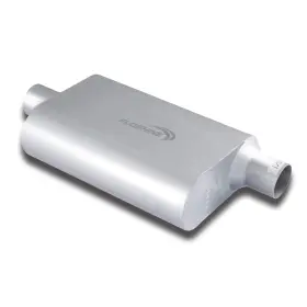 Ly-fh42441-a11 Floshine Universal Dual Chamber Muffler 2.25 Inch Inlet/outlet Performance Exhaust Fh42441