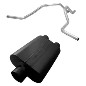 Bndl-301085 Flowmaster For Chevy C1500 88-93 Exhaust Muffler And Dual Prebend Tailpipes Kit