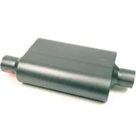 F842541 Flowmaster Performance Exhaust Black Delta Flow 40 Series Muffler With 2-1/2 Inch Offset Inlet