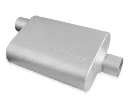 2-chamber Flowmonster 42541-fm Muffler Aggressive 2.5 Inch Offset In Center Out
