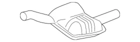 7s4z-5a289-a Ford Genuine Muffler