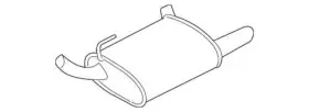 8r3z-5230-j Ford Genuine Muffler