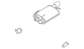 Dr3z-5230-j Ford Genuine Muffler