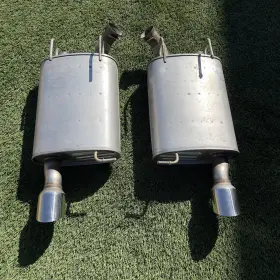 F1-8509-r Ford 2011-2014 Mustang V6 3.7l Oem Exhaust Muffler Axle Back Set Left And Right