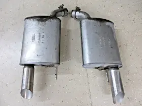 F17849lf17849r Ford 2005-2010 Oem Mustang Gt Mufflers Stainless Tips F1-7849-l And F1-7849-r