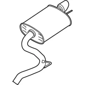 Fr3z-5230-da Ford Genuine Rear Muffler