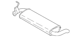 Gn1z-5a289-e Ford Genuine Rear Muffler