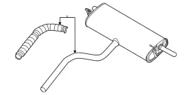 Lx6z-5a289-bb Ford Genuine Rear Muffler
