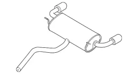 Lx6z-5a289-dl Ford Genuine Muffler