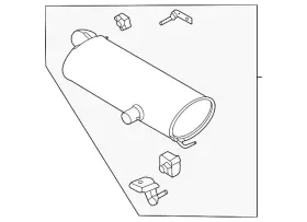 Mb3z-5230-an Ford Genuine Exhaust Muffler