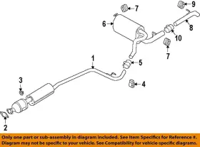 Kv6z5e212f Ford Oem 19-23 Transit Connect Exhaust Components-front Muffler