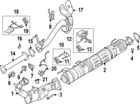 Pc3z-5230-f Ford Genuine Rear Muffler