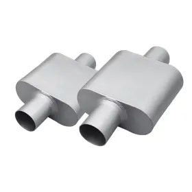 Lm2513 Fortisarc Universal 2.5in Inlet Outlet Single Chamber Muffler 13in 2 Pack