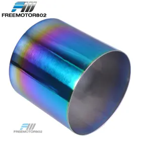 Fz-mut-n1-rb Freemotor802 Universal Fitment Most Cars 4 Inch N1 Style Rainbow Tail Muffler Exhaust Tip