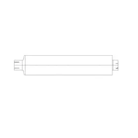04-21774-005 Freightliner Exhaust Muffler Dn Mfm08 0539 Low Flow For