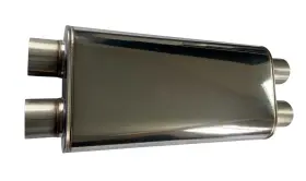 Fd32251 Fuda Industries Performance Muffler 2.25 Inch Dual Body Length 22 Crossover X Ss