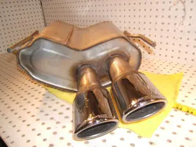Genuine Amg / Mercedes Benz A202 490 23 01 W202 98-00 C43 V8 Rear Exhaust Factory 1 Muffler Tips