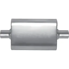 55111s Gibson Performance Exhaust Cft Superflow Muffler Stainless Steel 4 Inch X 9 13 Oval Body 2.25
