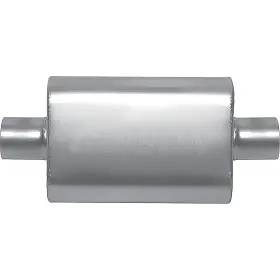 55113s Gibson Performance Exhaust Cft Superflow Muffler Stainless Steel 4 Inch X 9 13 Oval Body 3