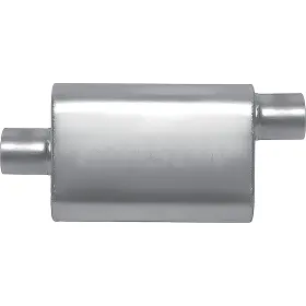 55123s Gibson Performance Exhaust Cft Superflow Muffler Stainless Steel 4 Inch X 9 13 Oval Body 3