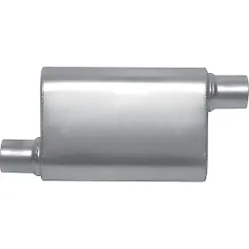 55132s Gibson Performance Exhaust Cft Superflow Muffler Stainless Steel 4 Inch X 9 13 Oval Body 2.5