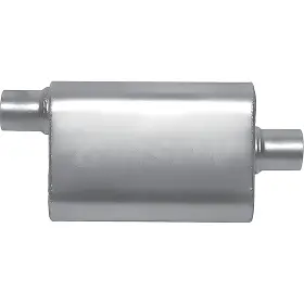 55142s Gibson Performance Exhaust Cft Superflow Muffler Stainless Steel 4 Inch X 9 13 Oval Body 2.5