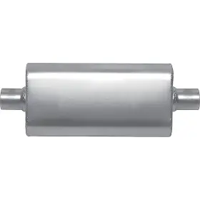 55152s Gibson Performance Exhaust Cft Superflow Muffler Stainless Steel 4 Inch X 9 18 Oval Body 2.5