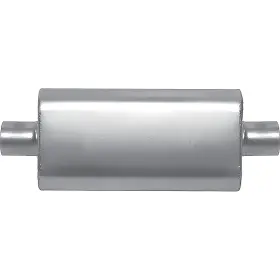 55153s Gibson Performance Exhaust Cft Superflow Muffler Stainless Steel 4 Inch X 9 18 Oval Body 3