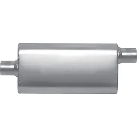 55162s Gibson Performance Exhaust Cft Superflow Muffler Stainless Steel 4 Inch X 9 18 Oval Body 2.5