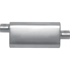 55193s Gibson Performance Exhaust Cft Superflow Muffler Stainless Steel 4 Inch X 9 18 Oval Body 3