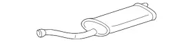 12471967 Gm Genuine Muffler