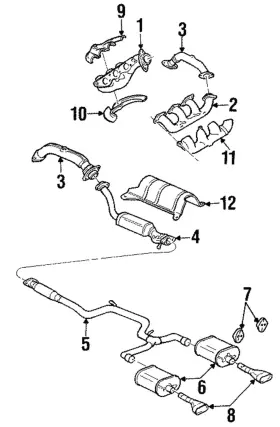12529520 Gm Genuine Muffler Assembly Exhaust