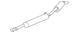 15839173 Gm Genuine Exhaust Muffler Assembly
