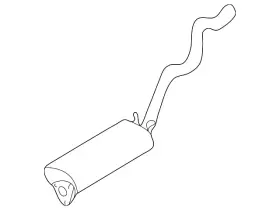 15976328 Gm Genuine Muffler With Tailpipe