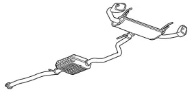 84364855 Gm Genuine Muffler And Pipe Assembly