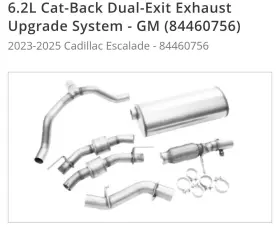 84460756 Gm Genuine Exhaust Muffler Kit