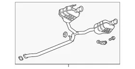 85154356 Gm Genuine Exhaust Muffler With Aftertreatment