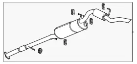 85838037 Gm Genuine F Muffler