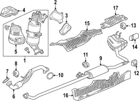 18307-3w1-a51 Honda Genuine Exhaust Muffler