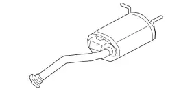 18307-t7w-a01 Honda Genuine Exhaust Muffler