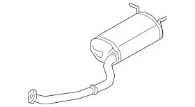 18307-t7x-305 Honda Genuine Exhaust Muffler
