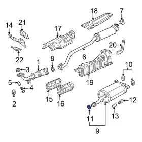 18229s6dt91 Honda Oe For Civic 2002-2005 Exhaust Muffler Gasket
