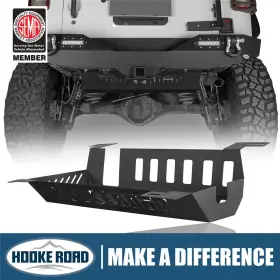 Mmr.20103 Hooke Road Muffler Skid Plate Shield Steel Guard For 2007-2018 Jeep Wrangler Jk