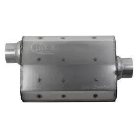 21502hkr Hooker - Aero Chamber Aluminized Steel Oval Silver Exhaust Muffler
