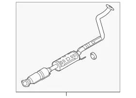 28600-3x301 Hyundai Genuine Intermediate Pipe