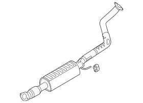 28710-2v660 Hyundai Genuine Exhaust Muffler