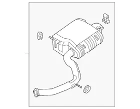 28710-k5540 Hyundai Genuine Muffler