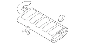 28710-p0540 Hyundai Genuine Exhaust Muffler
